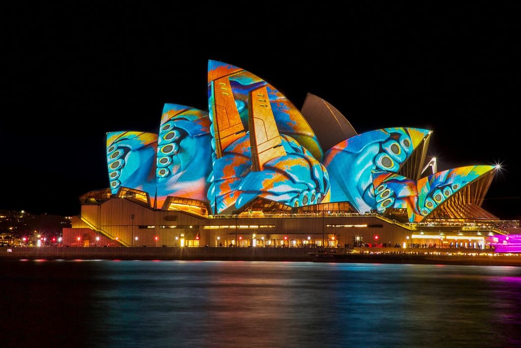 Sydney Opera House at Night Australia and the South Pacific budget travel destinations